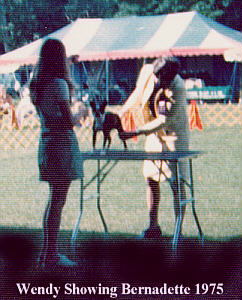 Wendy showing Bernadette